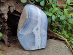 Polished Blue Lace Agate Standing Display Piece x 1 From Nsanje, Malawi - Toprock Gemstones and Minerals 