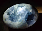 Polished and Natural Blue Celestite Free Forms x 4 From Sakoany, Madagascar - Toprock Gemstones and Minerals 