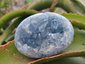 Polished and Natural Blue Celestite Free Forms x 4 From Sakoany, Madagascar - Toprock Gemstones and Minerals 