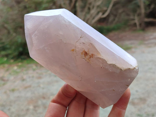 Polished Rose Girasol Pearl Quartz Crystals x 3 From Ambatondrazaka, Madagascar - Toprock Gemstones and Minerals 