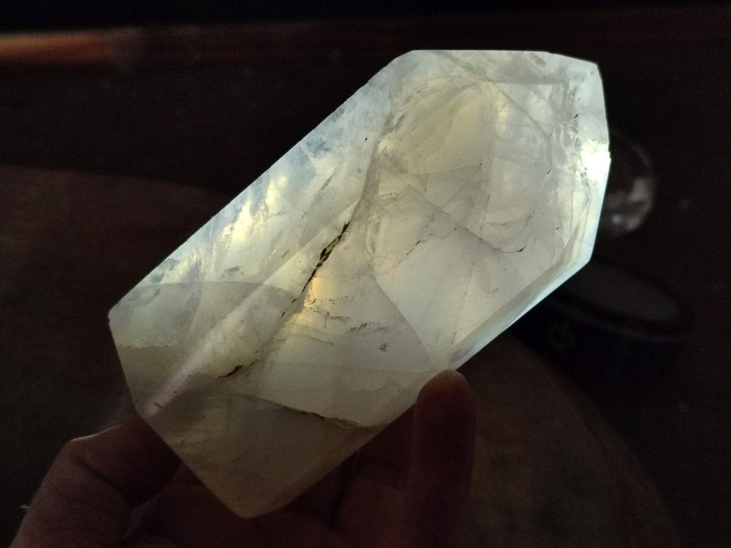 Polished Rose Girasol Pearl Quartz Crystals x 3 From Ambatondrazaka, Madagascar - Toprock Gemstones and Minerals 