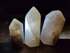 Polished Rose Girasol Pearl Quartz Crystals x 3 From Ambatondrazaka, Madagascar - Toprock Gemstones and Minerals 