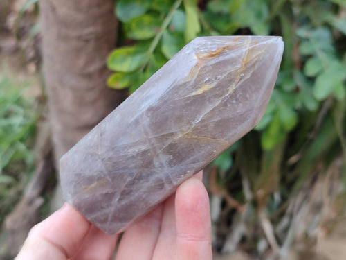 Polished Rose Girasol Pearl Quartz Crystals x 3 From Ambatondrazaka, Madagascar - Toprock Gemstones and Minerals 