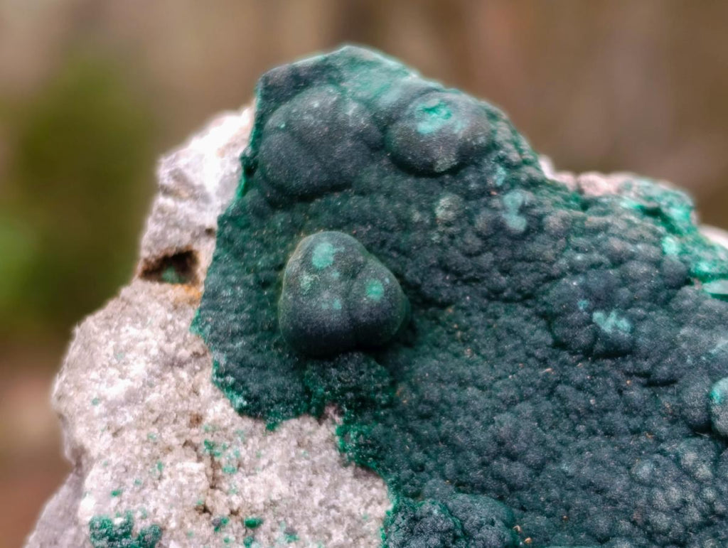 Natural Large Ball Malachite Specimen with Quartz on Dolomite Matrix x 1 From Mindingi Mine, Kambove, Congo - Toprock Gemstones and Minerals 
