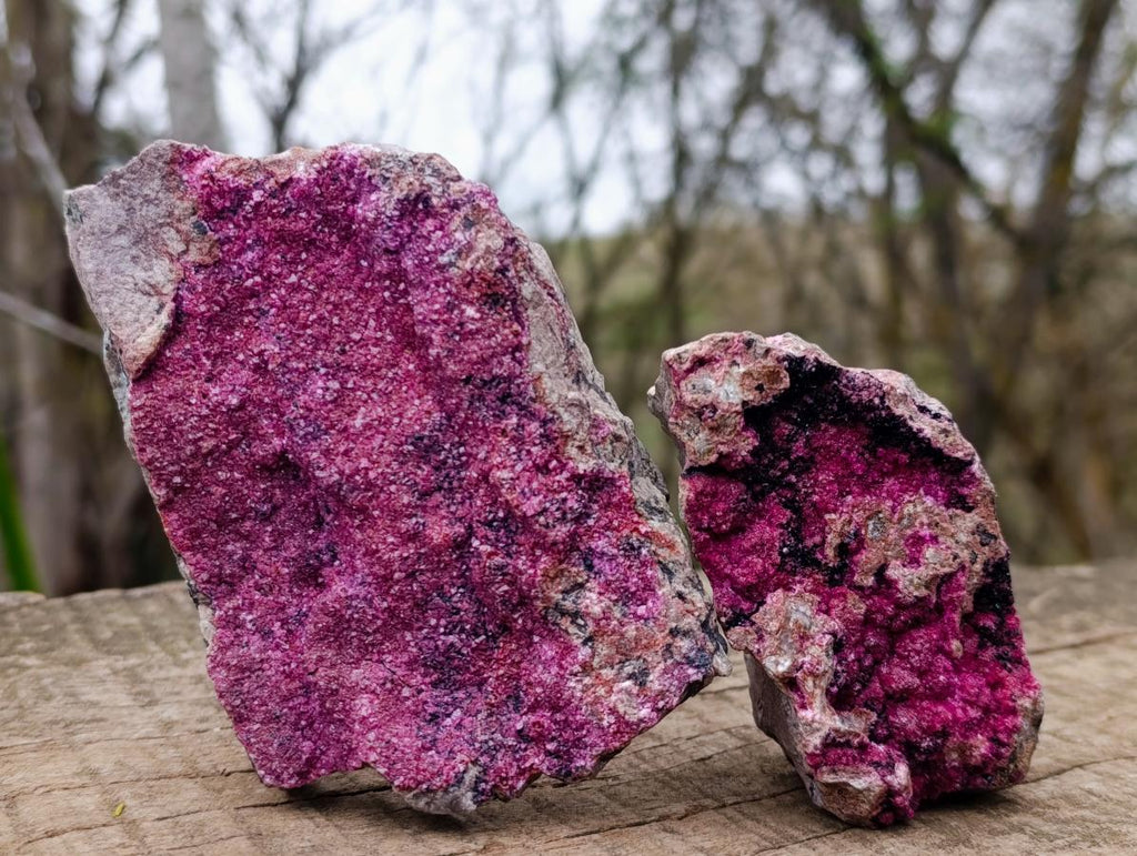 Natural Salrose Cobaltoan Dolomite Specimens x 4 From Kakanda, Congo - Toprock Gemstones and Minerals 