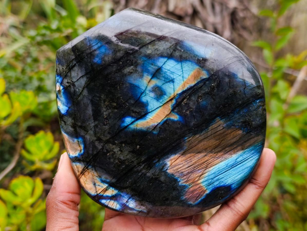Polished Large Labradorite Standing Display Piece x 1 From Madagascar - Toprock Gemstones and Minerals 