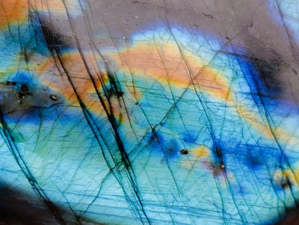 Polished Large Labradorite Standing Display Piece x 1 From Madagascar - Toprock Gemstones and Minerals 