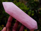 Polished Double Terminated Gemmy Rose Quartz Crystals x 6 From Madagascar - Toprock Gemstones and Minerals 