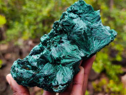 Natural Silky Malachite Specimens x 2 From Kasompe, Congo - Toprock Gemstones and Minerals 