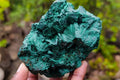 Natural Silky Malachite Specimens x 2 From Kasompe, Congo - Toprock Gemstones and Minerals 