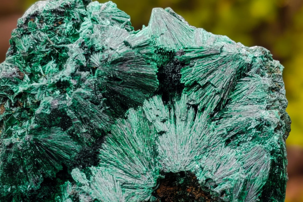 Natural Silky Malachite Specimens x 2 From Kasompe, Congo - Toprock Gemstones and Minerals 