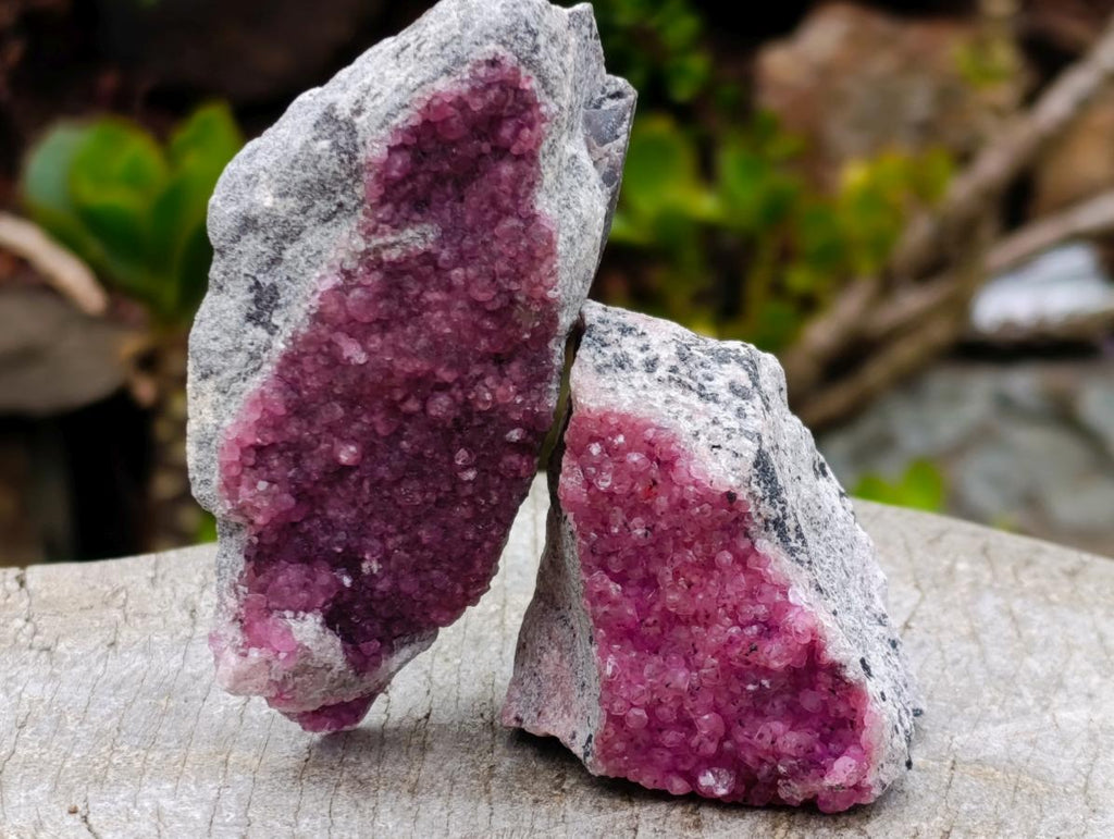 Natural Spherocobaltite Specimens x 6 From Musonoi Mine, Congo - Toprock Gemstones and Minerals 