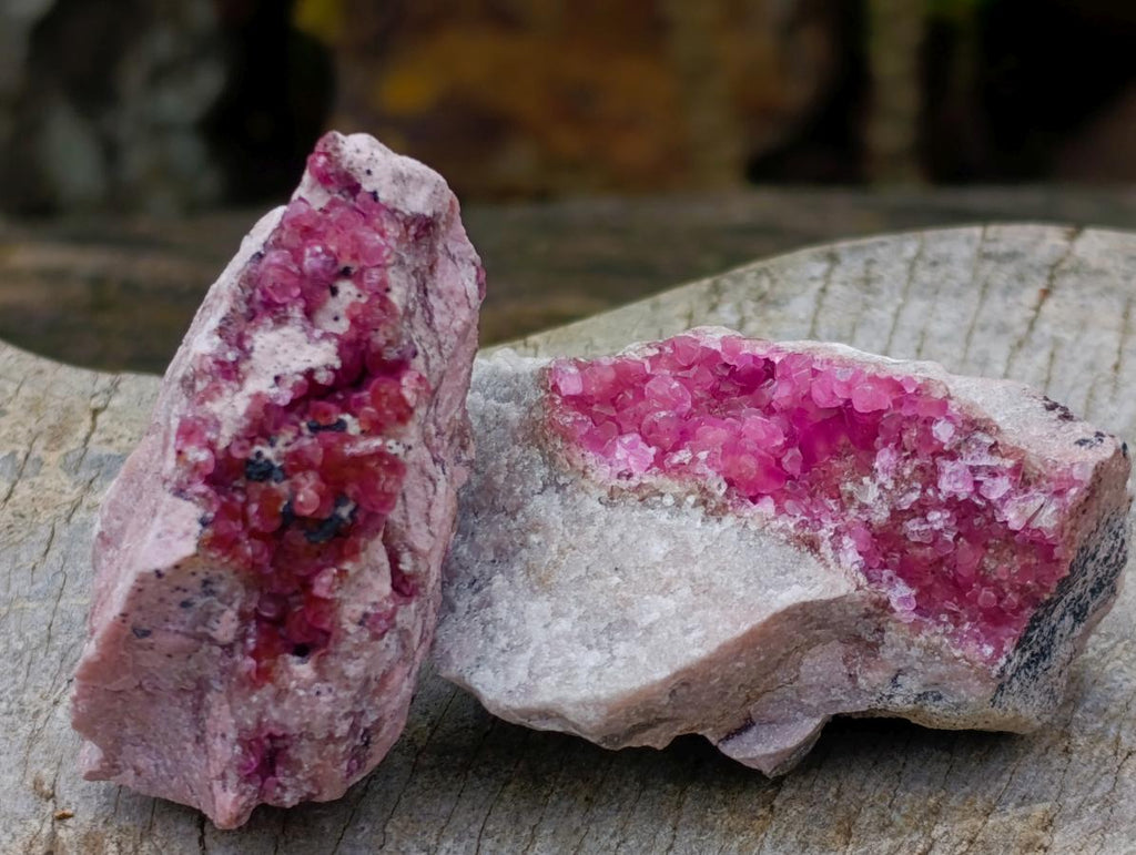 Natural Spherocobaltite Specimens x 6 From Musonoi Mine, Congo - Toprock Gemstones and Minerals 