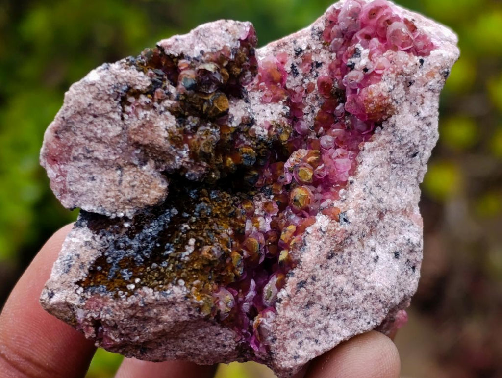 Natural Spherocobaltite Specimens x 6 From Musonoi Mine, Congo - Toprock Gemstones and Minerals 