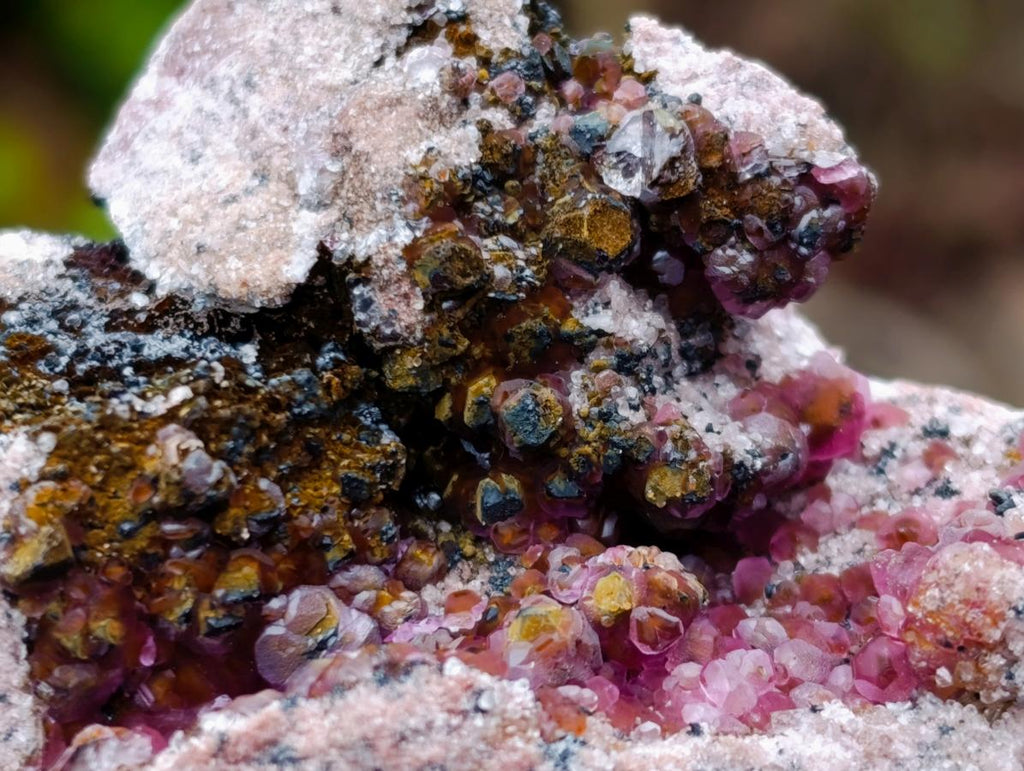 Natural Spherocobaltite Specimens x 6 From Musonoi Mine, Congo - Toprock Gemstones and Minerals 
