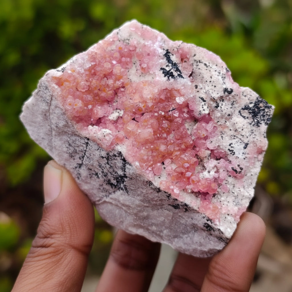 Natural Spherocobaltite Specimens x 6 From Musonoi Mine, Congo - Toprock Gemstones and Minerals 