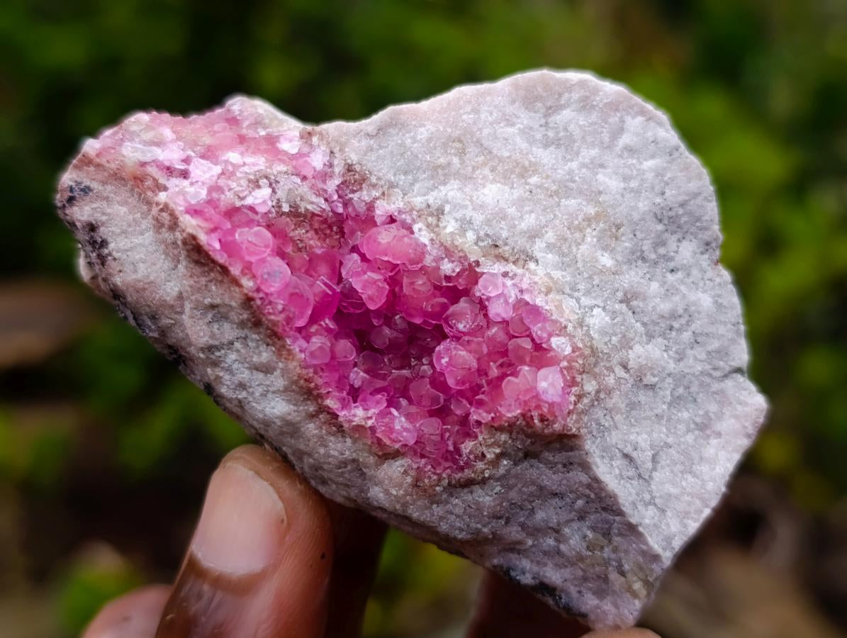 Natural Spherocobaltite Specimens x 6 From Musonoi Mine, Congo - Toprock Gemstones and Minerals 