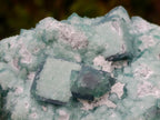 Natural Green Cubic Fluorite Specimens x 2 From Mandrosonoro, Madagascar - Toprock Gemstones and Minerals 
