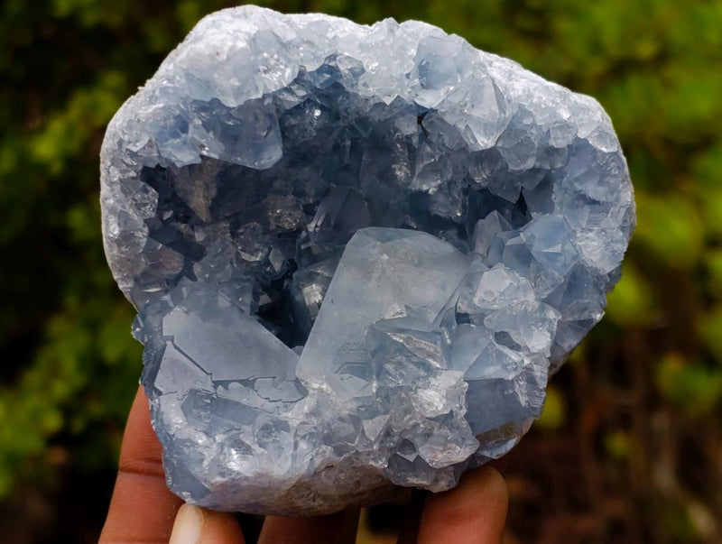 Natural Blue Celestite Specimens x 3 From Sakoany, Madagascar - Toprock Gemstones and Minerals 