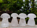 Polished Clear Quartz Mushrooms x 12 From Madagascar - Toprock Gemstones and Minerals 