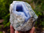 Natural Blue Lace Agate Geode Specimens x 6 From Nsanje, Malawi - Toprock Gemstones and Minerals 