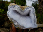 Natural Blue Lace Agate Geode Specimens x 6 From Nsanje, Malawi - Toprock Gemstones and Minerals 