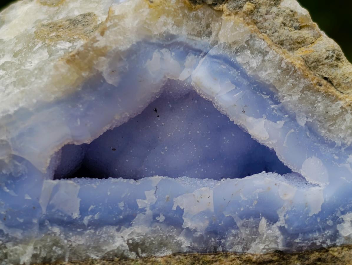 Natural Blue Lace Agate Geode Specimens x 6 From Nsanje, Malawi - Toprock Gemstones and Minerals 
