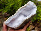 Natural Blue Lace Agate Geode Specimens x 6 From Nsanje, Malawi - Toprock Gemstones and Minerals 