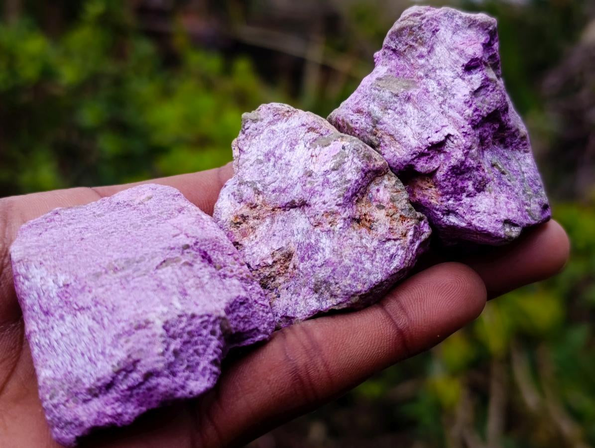 Natural Cobbed Stichtite Specimens x 35 From Barberton, South Africa - Toprock Gemstones and Minerals 