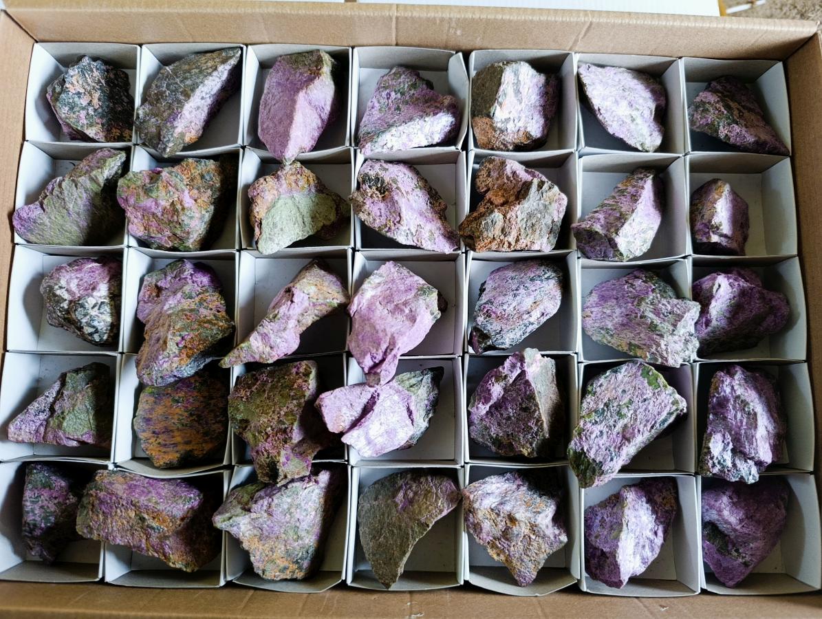 Natural Cobbed Stichtite Specimens x 35 From Barberton, South Africa - Toprock Gemstones and Minerals 