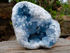 Natural Large Blue Celestite Geode Specimen x 1 From Sakoany, Madagascar - Toprock Gemstones and Minerals 