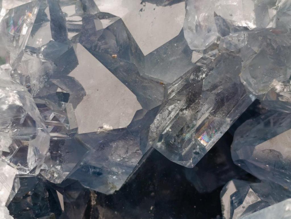 Natural Large Blue Celestite Geode Specimen x 1 From Sakoany, Madagascar - Toprock Gemstones and Minerals 