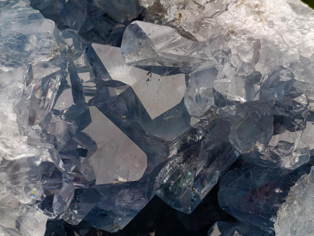 Natural Large Blue Celestite Geode Specimen x 1 From Sakoany, Madagascar - Toprock Gemstones and Minerals 