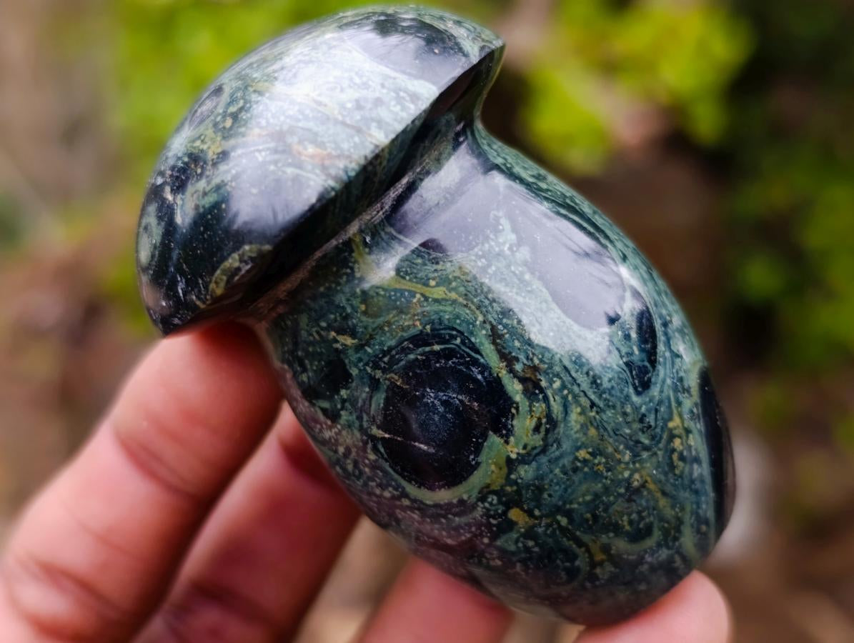 Polished Stromatolite "Kambamba Jasper" Mushrooms x 6 From Katsepy, Madagascar - Toprock Gemstones and Minerals 