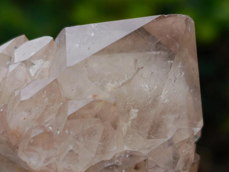 Natural Cascading White Phantom Smokey Luena Quartz Clusters x 6 From Luena, Congo - Toprock Gemstones and Minerals 