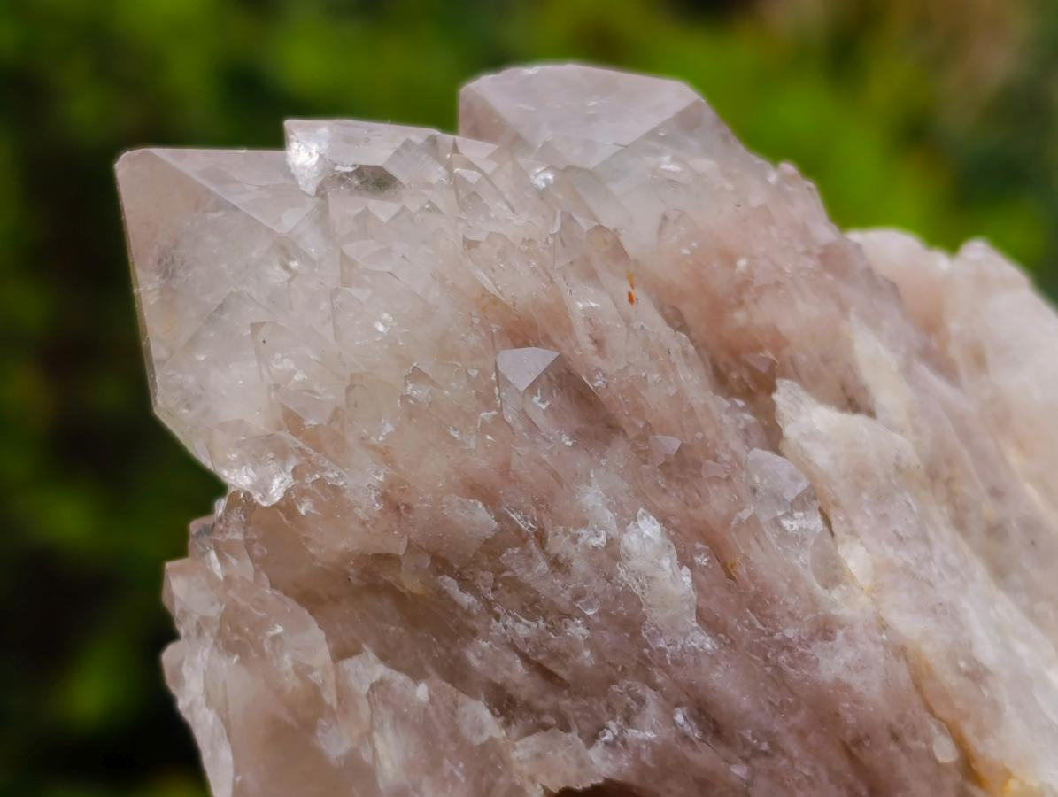 Natural Cascading White Phantom Smokey Luena Quartz Clusters x 6 From Luena, Congo - Toprock Gemstones and Minerals 