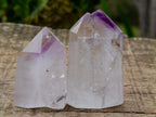 Polished Window Amethyst Crystals x 12 From Akansobe, Madagascar - Toprock Gemstones and Minerals 