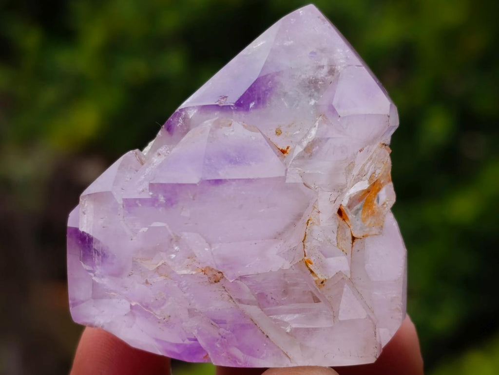 Polished Window Amethyst Crystals x 12 From Akansobe, Madagascar - Toprock Gemstones and Minerals 