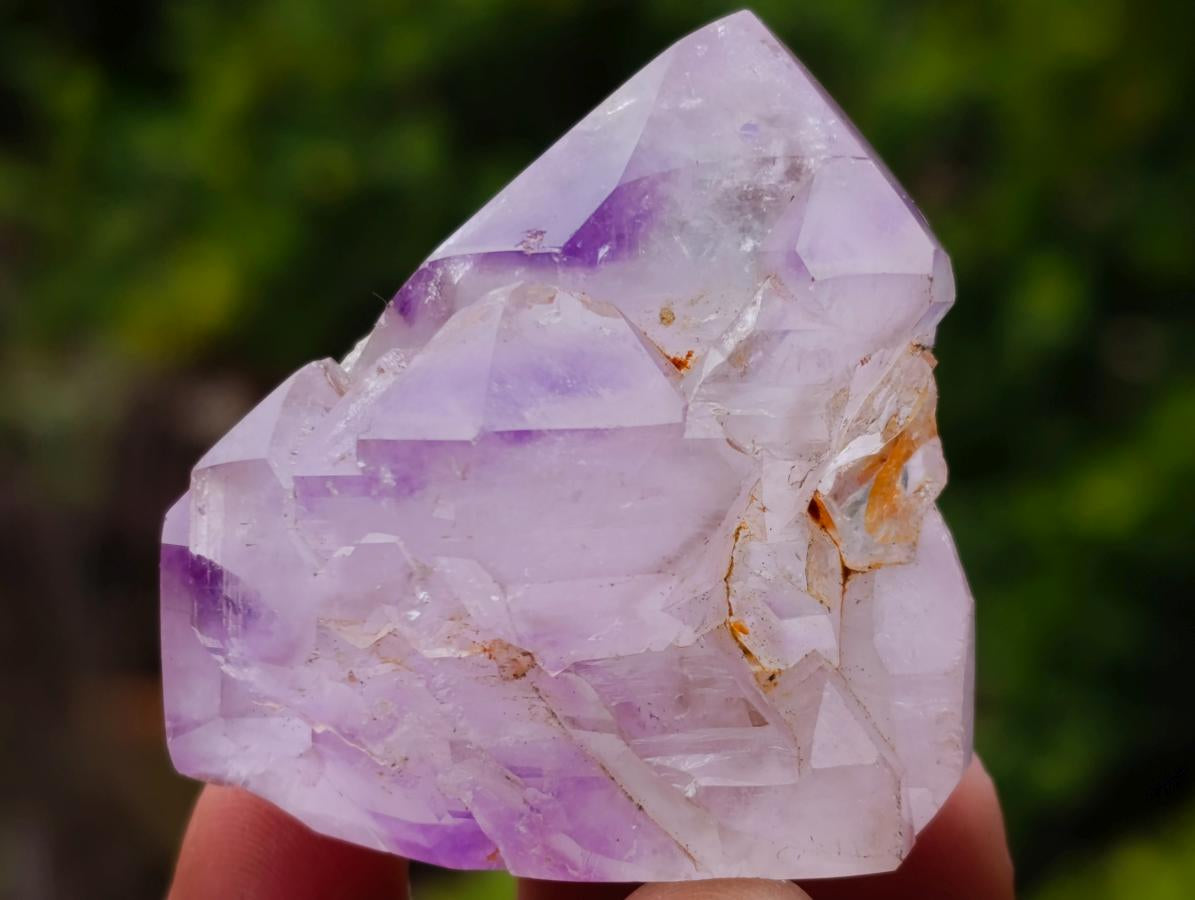 Polished Window Amethyst Crystals x 12 From Akansobe, Madagascar - Toprock Gemstones and Minerals 