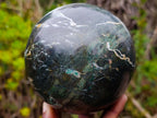 Polished Green Marble Sphere x 2 From Rustenberg, South Africa - Toprock Gemstones and Minerals 