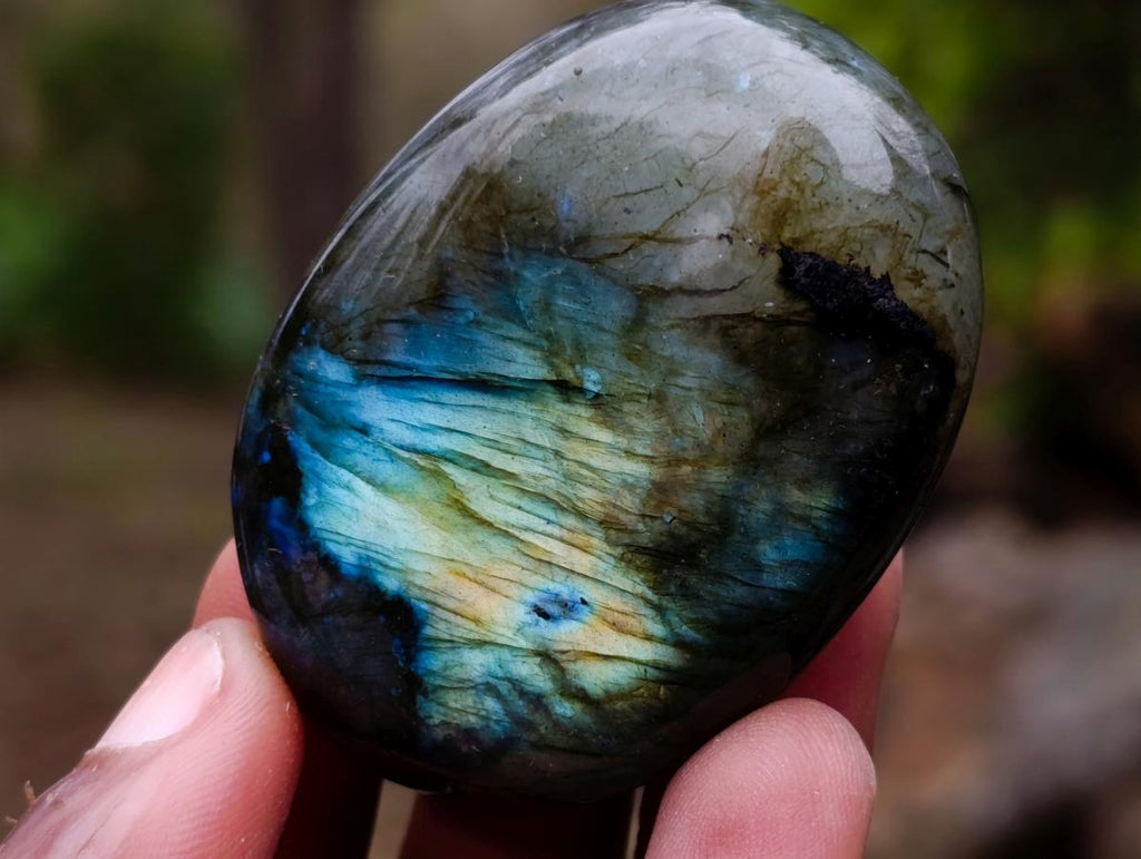 Polished Labradorite Palm Stones x 20 From Madagascar - Toprock Gemstones and Minerals 