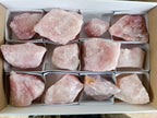 Natural Cobbed Rose Quartz Specimens x 12 From Northern Cape, South Africa - Toprock Gemstones and Minerals 