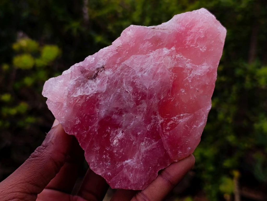 Natural Cobbed Rose Quartz Specimens x 12 From Northern Cape, South Africa - Toprock Gemstones and Minerals 