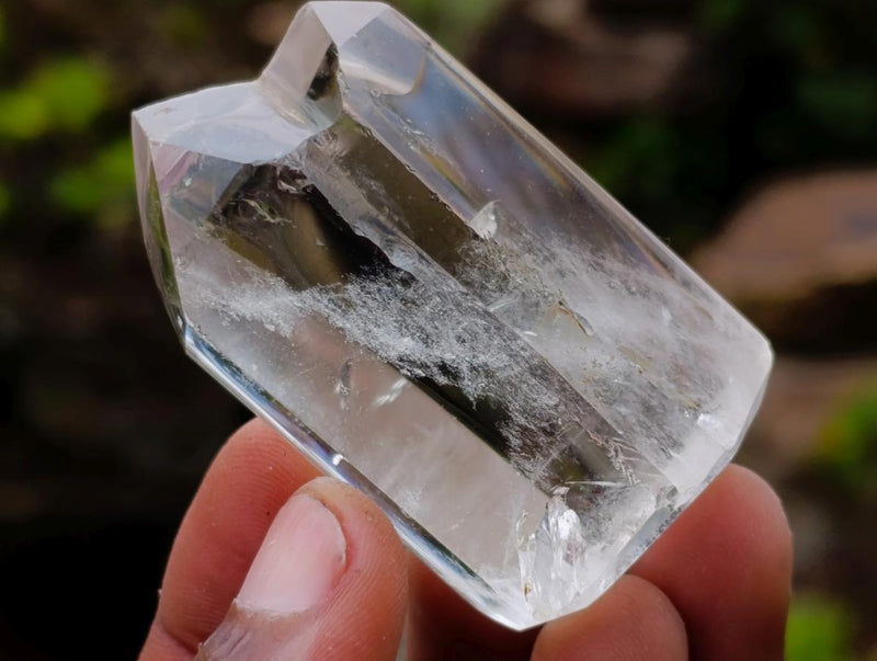 Polished Clear and Smokey Quartz Crystals x 24 From Madagascar - Toprock Gemstones and Minerals 