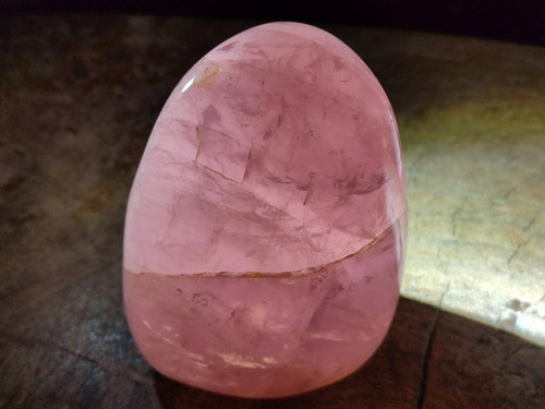 Polished Gemmy Rose Quartz Standing Display Pieces x 2 From Madagascar - Toprock Gemstones and Minerals 