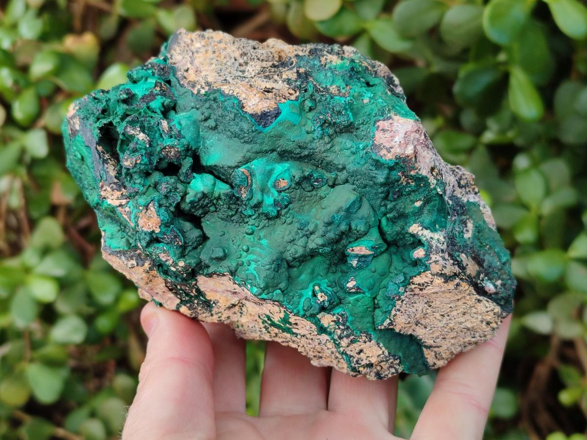 Natural Botryoidal Malachite Specimens x 3 From Congo - Toprock Gemstones and Minerals 