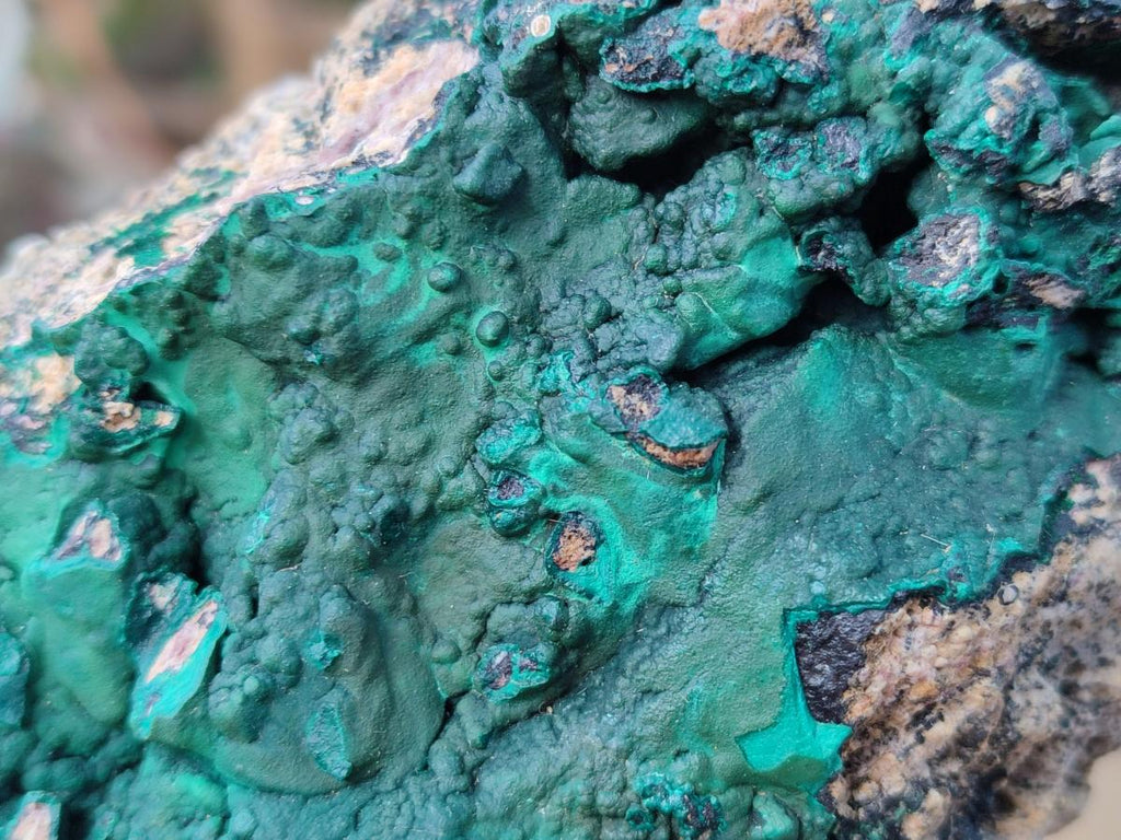 Natural Botryoidal Malachite Specimens x 3 From Congo - Toprock Gemstones and Minerals 