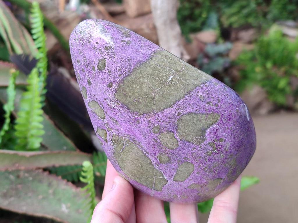 Polished Stichtite Standing Display Pieces x 2 From Barberton, South Africa - Toprock Gemstones and Minerals 