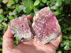 Natural Spherocobaltite Specimens x 6 From Musonoi Mine, Congo - Toprock Gemstones and Minerals 