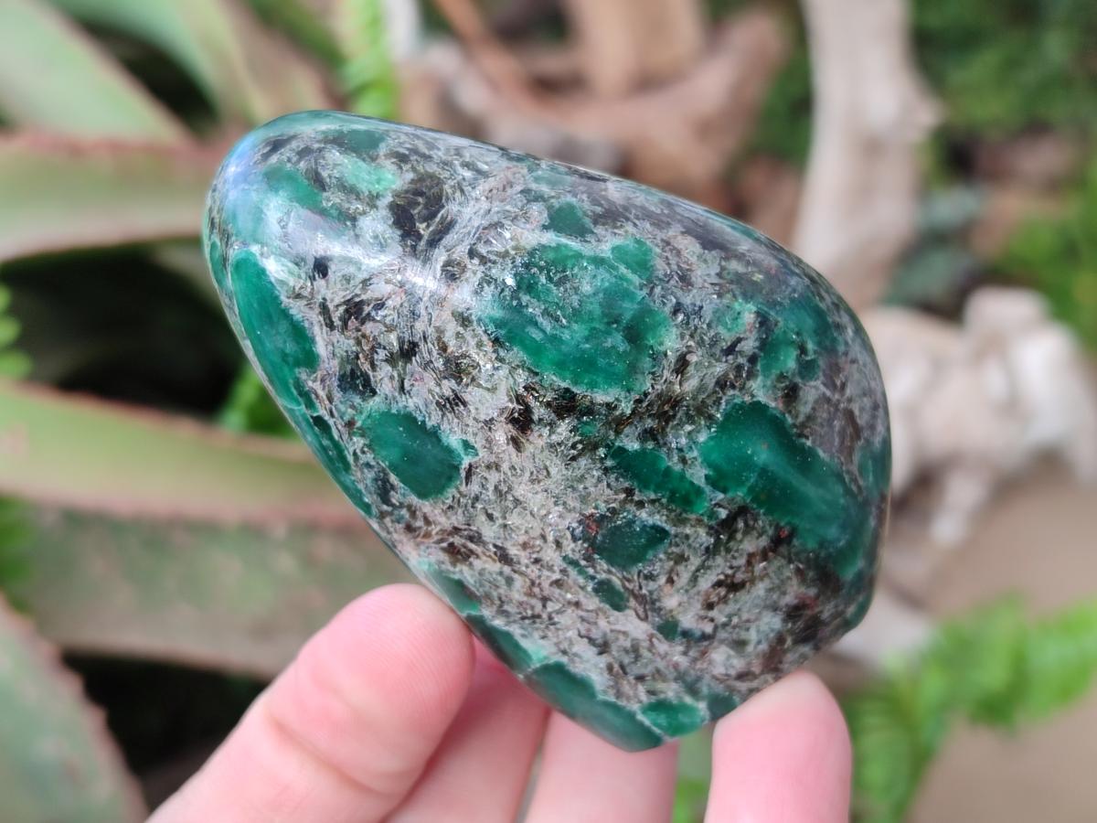 Polished Emerald Mica 'Mutokolite' Standing Display Pieces x 4 From Mutoko, Zimbabwe - Toprock Gemstones and Minerals 